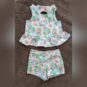Janie and Jack Baby Girl 2-piece Outfit Size 6-12 Months